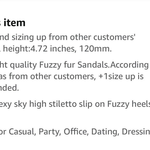 Richealnana Women's white Fur Fuzzy Mules Slip On High Heels Sandals 9 stilettos - Picture 10 of 11